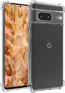 جراب شفاف متوافق مع هاتف Google Pixel 8 غطاء حماية مرن وشفاف من مطاط TPU مقاوم للصدمات جراب هاتف Google Pixel 8 شفاف 2023