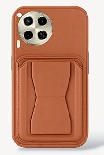 Leather Case Compatible for Tecno Camon 30 4G Shockproof Leather Back Card Storage & case built-in Stand PU leather for a stylish look, comfortable grip (Brown)