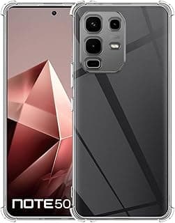 جراب سيليكون شفاف TPU من Gorilla مضاد للصدمات مع زوايا معززة متوافق مع انفينيكس Note 50s
