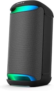 SRS-XV500 X-Series Bluetooth Speaker, Wireless Portable, 25-Hour Battery, IPX4 Splash-Resistant, Ambient Lighting, Karaoke Function, Black