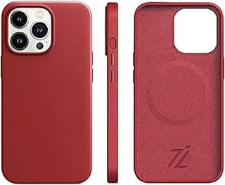 Premium Apple Leather iPhone Cases - Luxury Phone Case - Elevate Your iPhone with Timeless Elegance and Protection(Maroon,iPhone 14 Pro)
