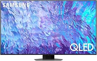 تلفزيون 65 بوصة بمعالج كوانتوم ودقة 4K QLED من سامسونج، لون فضي كربوني، QA65Q80CAUXEG [موديل 2023]
