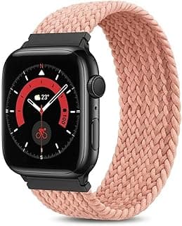 Braided Solo Loop Band Strap Braided Solo Loop Compatible with Apple Watch Series 10 45mm 44mm 42mm /46mm /49mm, Nylon Replacement Wristband for Series SE/large Size
