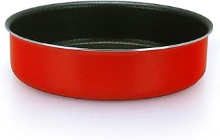 round oven tray red size 22 cm