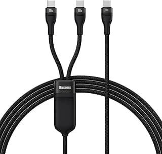 Flash Double USB-C 100W 1.5Meter Super Fast Cable USB-C to USB-C PD3.0 QC3.0 for Samsung Galaxy S24Ultra, S23, Note 20Ultra for Huawei, Oppo, Xiaomi, Apple and all Type C Devices