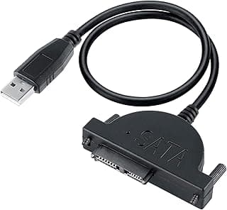 محول Storite USB 2.0 إلى 7+6 13Pin SATA للابتوب، محول محرك أقراص CD/DVD نحيف - يدعم جميع محركات الأقراص النحيفة SATA