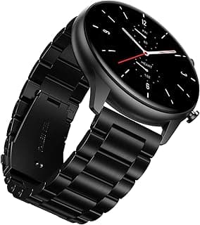 سوار YABZOZ متوافق مع Amazfit GTR 2 / GTR 2e / Stratos 3 / GTR 47 mm / GTR 3 / GTR3 Pro معدن 22 مم