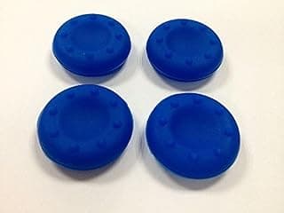 4 x Silicone Analog Thumb Stick Cap Cover Grip Thumbsticks Joystick For PS2/PS3/PS4/Xbox One/Xbox 360 Controllers (Blue)