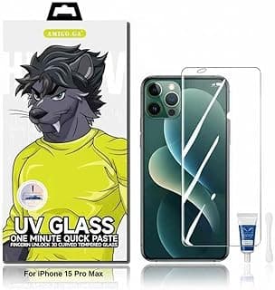 Tempered Glass Screen Protector Amigo-GA HD PRO Compatible with Samsung S25 Ultra - Edge-to-Edge, Full Glue, Easy Install (510-1)