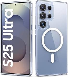 Magnetic Case for Samsung Galaxy S25 Ultra Compatible with MagSafe, Military Protection, Robust, Shockproof, Drop Protection Cover, Thin Silicone Mobile Phone Case for Samsung Galaxy S25 Ultra