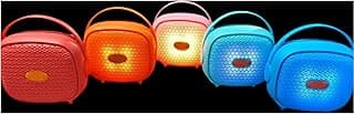 JL-201 Portable Wireless Bluetooth Speaker with USB Flash Memory Slot, Supports USB, 3W, Type-C, SD, FM Radio, Colored lamp,Multicolor