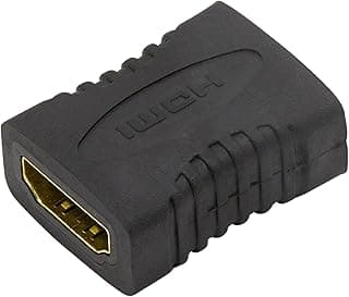 محول HDMI أنثى إلى HDMI أنثى عالي السرعة [أسود] [ثبات عالي] [مطلي بالذهب] [متين] [1080P]