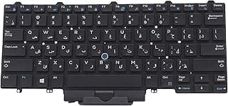 لوحة مفاتيح بديلة للابتوب ديل E7470 E7480 E7490 لاتيتيود 3340 E7450 E5450 E5470 e5480 من داون تاون اسود
