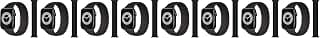 Soft Silicone Solo Loop Band Compatible with Apple Watch (Oxblood 42/44mm, Medium) -black