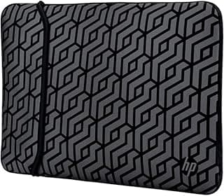 Sleeve 14 Inch (35.5 cm) Black & Silver Reversible Neoprene Sleeve for Laptop/Chromebook/Mac