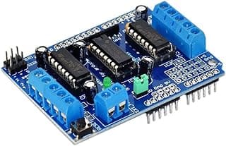 HiLetgo L293D DC Motor Drive Shield Stepper Motor Drive Shield Expansion Board for Arduino Duemilanove Raspberry Pi