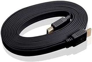 كابل HDMI مسطح بدقة HD 1080 بيكسل وطول 10 امتار - اسود - ايه بلس، كمبيوتر مكتبى، حاسوب محمول، اجهزة كاميرات المراقبة، برجكتور، شاشات العرض و المسرح المنزلى