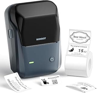 B1 Compact Label Maker Machine with Tape, Bluetooth Connection Multiple Templates Available for Phone Easy to Use for Office Home Organization Small and Medium Businesses (B1)