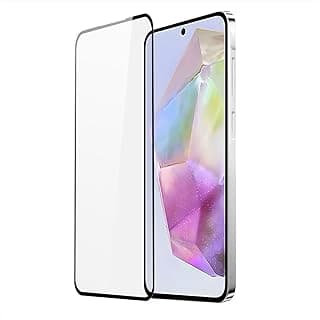 واقي شاشة زجاج مقوى لسامسونج Galaxy A56 / A36 / S24 FE، تغطية كاملة بحواف لاصقة من Emodil ®