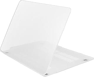 iDOO Soft Touch Plastic Hard Case for MacBook Air 13 inch Model A1369 / A1466 - Matte Plastic Frosted Rubber Coated Protective Shell Cover-Transparent