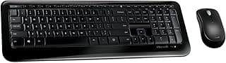 مايكروسوفت جهاز كمبيوتر مكتبي لاسلكي 850 - PY9-00020، أسود