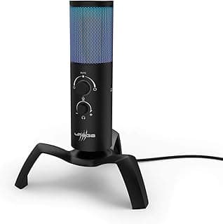 ميكروفون من يوراج موديل ستريم 750 HD مع اتصال USB، يدعم خاصية التوصيل والتشغيل المباشر مع حامل مكتبي، متوافق مع أجهزة الكمبيوتر
