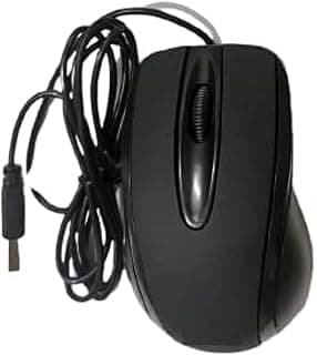 ماوس ضوئي سلكي بمنفذ USB - لون اسود