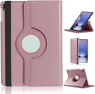 Case For Samsung Galaxy Tab S10 Plus / S9 FE Plus / S9 Plus Case (12.4 inch Tablet Case 2024/2023) 360° Rotating Smart Folio Cover For Samsung Galaxy Tab S10+ / S9 FE + / S9 + (ROSE GOLD)