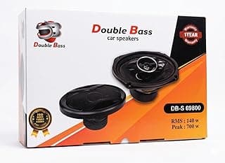 سماعات سيارة 6x9 بوصة 3-Way – قدرة 700 وات / 140 وات RMS – موديل Doub.le Bass DB-S 69800 بصوت قوي ونقي مع تويتر مدمج – ضمان سنة