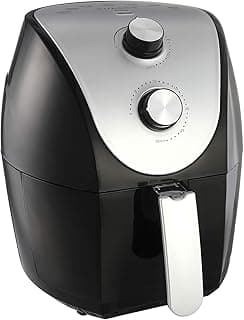 hb-8009 air fryer with nonstick pan for frying, 4.8 liters - black and grey (international warranty)