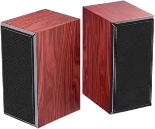 Crash Wooden Computer Speaker - Wired USB, Brown, X-5