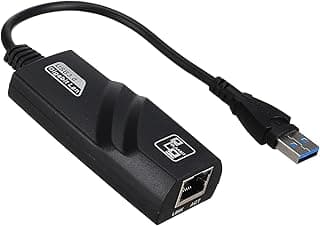 محول شبكة LAN USB 3.0 الى ايثرنت ار جيه 45 10/100/1000 جيجابت متوافق مع ويندوز 10/8.1/8/7/فيستا، ماك او اس، لينكس، كروم او اس والمزيد