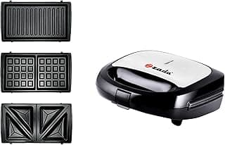 Zada 800 Watt 3-in-1 Waffle Maker