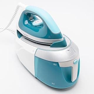Digital Steam Generator Iron 2400 Watt Ceramic Soleplate Turquoise x White TSS-2400D