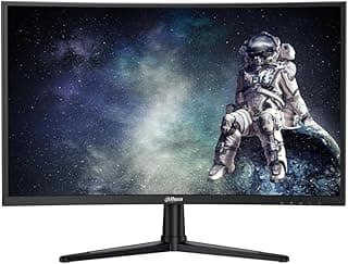 شاشة ألعاب LM27-E240C بدقة FHD ومقاس 27 بوصة من داهوا، معدل تحديث 240 هرتز ووقت استجابة 1 مللي ثانية، شاشة منحنية بتقنية AMD فري سينك ومنفذ HDMI ومنفذ عرض، شاشة ألعاب تنافسية فائقة السلاسة