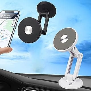 حامل موبايل دوار 360° للمكتب، حامل قابل للطي والتعديل، متوافق مع ايفون 15 14 13 12 11 برو ماكس وجميع الهواتف الذكية، أسود (QV921)