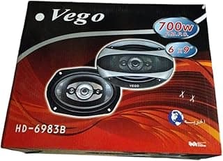 طقم سماعات سيارة HD-6983B قطعتين، مقاس 6x9 بوصة، 700 وات، صوت أعمق وأوضح وأكثر طبيعية