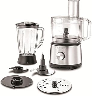 Black & Decker Food Processor with Attachments, 800 Watts, Silver – FX825-B5