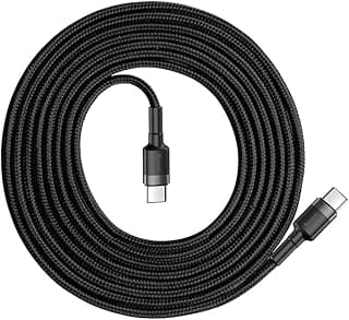 60W USB-C to USB-C Fast Charge Cable for Samsung Galaxy S22 Ultra/Note 10 Plus / S21+/ S20/ S10+/ Note9/ Note8 (2 Meter, Grey)