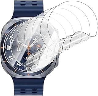 (Pack OF 6 ) Compatabile with Samsung Galaxy Watch 8 40mm, Plastic Durable Flexible Film Screen Protector – Ultra Clear, Scratch Resistant, Case Friendly, Not A Glass