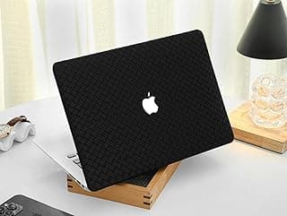 Embossed Floral Laptop Case for MacBook Pro 14 inch (2021–2025, M1/M2/M3/M4) – Slim Hard Shell Protective Cover Compatible with A2442 /A2779 /A2992 /A2918/A3112/A3185/A3401/A3434 – Matte (Black)