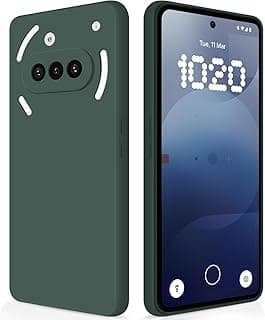جراب سيليكون سائل فاخر لهاتف Nothing Phone (3a) (أخضر)