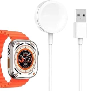 كابل شاحن ساعة usb متوافق مع ساعات اكس 8 الترا و اكس 9 بلس والترا 2 والمزيد، للساعات الذكية