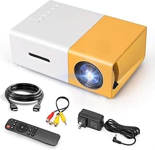 T300 LED Mini Projector for Laptop Portable Home Theater 320x240 Pixels | LCD, Yellow, HDMI, USB, AV, Home Theater Projectors | Consumer Electronics