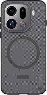 Nilkin Super Frosted Shield Pro Magnetic Series Mobile Cover Case for OPPO Find X9 Pro, Transparent/Black