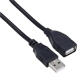 كابل تمديد USB ذكر إلى أنثى بطول 1.5 متر - أسود