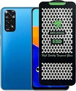 Screen Protector Glass Easy To Stick HD For Redmi Note 11 & 11S Anti Shock With Black Edges To Protect Phone Screen (B)