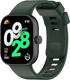 سوار بديل V Volt متوافق مع ساعة شاومي Redmi Watch 4 – حزام سيليكون قابل للتعديل للرجال والنساء – تصميم رياضي مريح للاستخدام اليومي