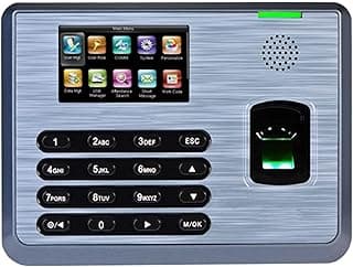 جهاز ZK TX628 للحضور والانصراف بالبصمة مع قارئ كروت RFID 125KHZ، منفذ TCP/IP و USB، سعة 10000 موظف