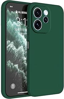 جراب لموبايل اوبو Reno15 F 5G / اوبو Reno15 FS 5G (6.57 بوصة)، غطاء حماية من السيليكون TPU والجلد - اخضر غامق